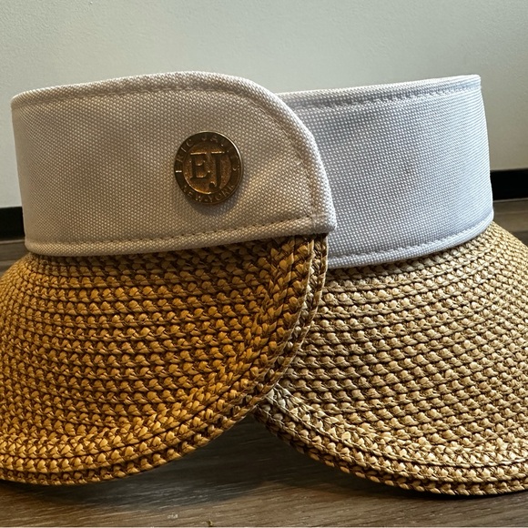 Eric Javits Squishee Halo Sun Visor- peanut/white - Picture 4 of 16